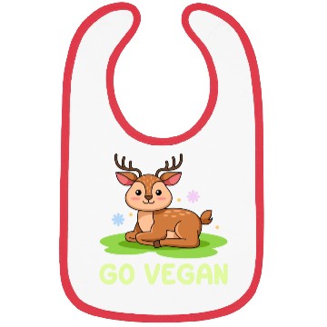 Discover Deer Design for proud Vegans Bibs