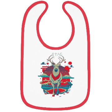 Discover Stag Deer Hunting Wilderness Wildlife Outdoors Bibs
