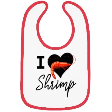 Discover I Love Shrimp Bibs