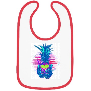 Discover Pineapple Illustration Bibs