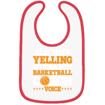 Discover This Is Just My Basketball Coach Voice 3 Bibs