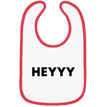 Discover Heyyy Black Typography Bibs