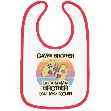 Discover Gamer Brother Bibs Gift for Brother Bibs Bibs