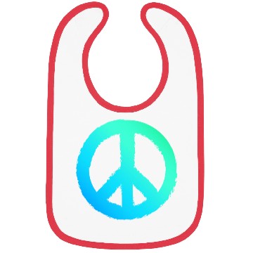Discover Gradient Peace Symbol Men Peace Sign Bibs