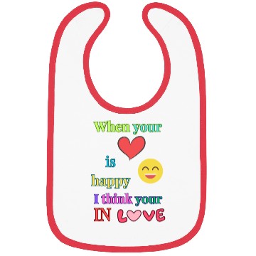 Discover Heart is Happy Bibs