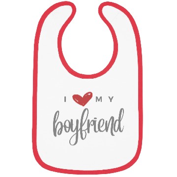 Discover I Love My Boyfriend Bibs