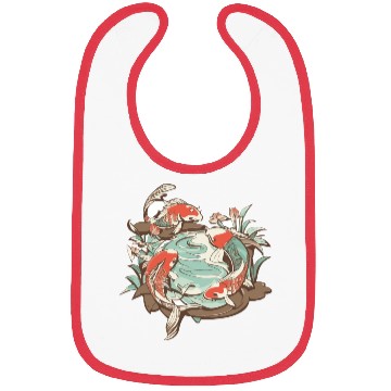 Discover Tranquil Oasis: Koi Pond Serenity Bibs