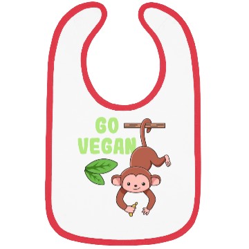 Discover Monkey Design for proud Vegans Bibs