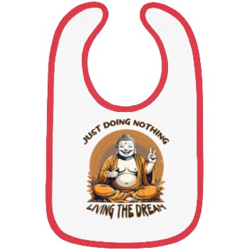 Discover Living the dream Buddha Bibs