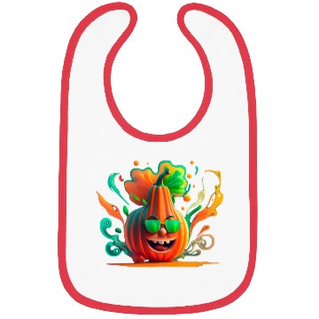 Discover Funny tropic pumpkin Bibs