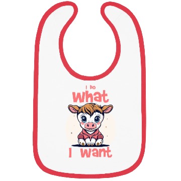 Discover I do what I want - cow Bibs