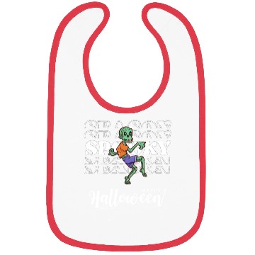 Discover Spooky Season Zombie Halloween Fall Bibs