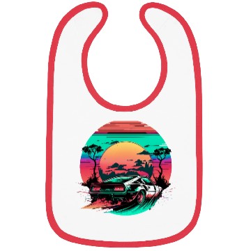 Discover Retro-Fueled Fun: Classic Car Waves Bibs