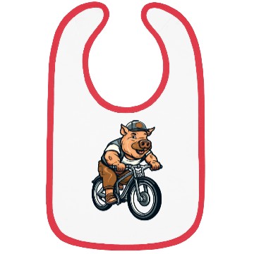Discover Pig Pork Bicycle Bibs