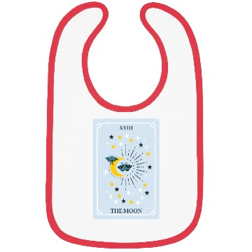 Discover Cute Moon Card Bibs
