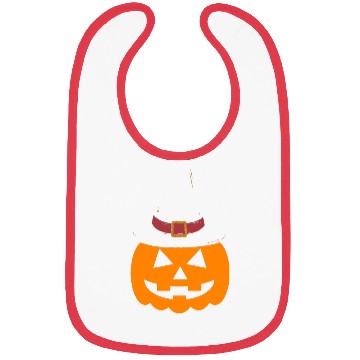 Discover Pumpkin with hat Bibs - Funny Halloween