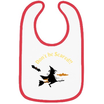 Discover Don't be Scared Bibs - Halloween Gifts