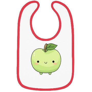 Discover Cute Apple Green Orchard Picking Kawaii Fruit Bibs