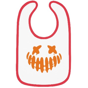 Discover Jack O Lantern Scary Carved Pumpkin Face Halloween Bibs