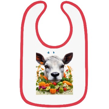 Discover ANIMAL COW VEGETARIAN Bibs