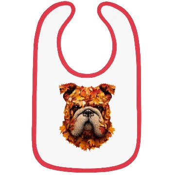 Discover Pug dog autumn pug Bibs
