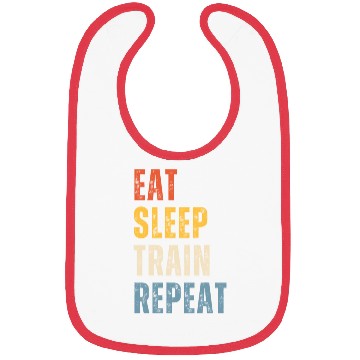 Discover EAT SLEEP TRAIN REPEAT Bibs