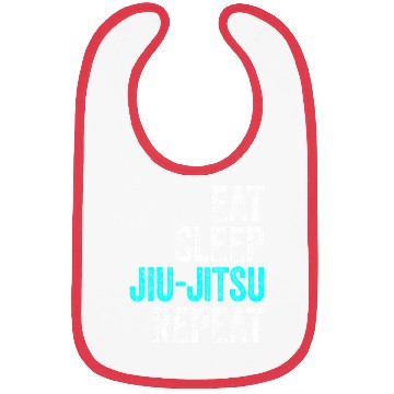 Discover Eat Sleep Jiu-Jitsu Repeat Funny BJJ Bibs
