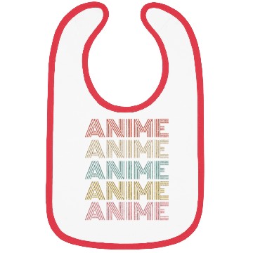 Discover Stylish Retro 70´s Graphic Anime Bibs