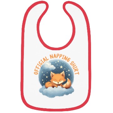 Discover Sleeping Fox Sleepyhead Napping Sleep Fox Lover Bibs