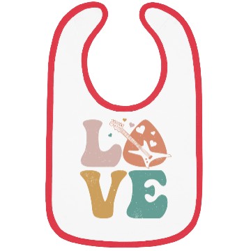 Discover E-Guitar Electronic Guitar LOVE Bibs