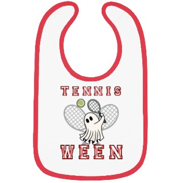 Discover Tennis Ghost Halloween Bibs