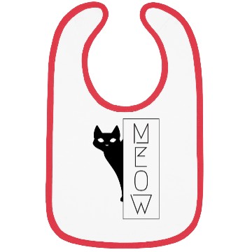 Discover Meow Black Cats Bibs