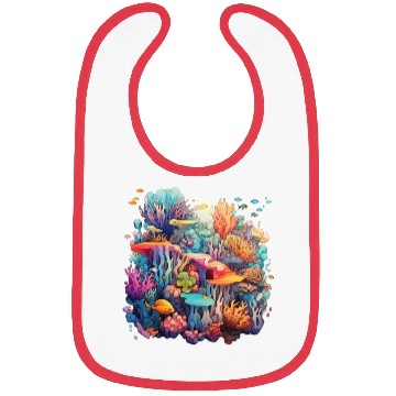 Discover Coral Kaleidoscope: Nature's Mosaic Bibs