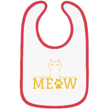 Discover Cat Meow Gift For Cat Lover Bibs