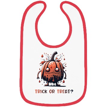 Discover Funny Face Pumpkin Monster Bibs