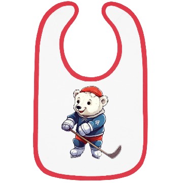 Discover Polar bear hockey player Bibs