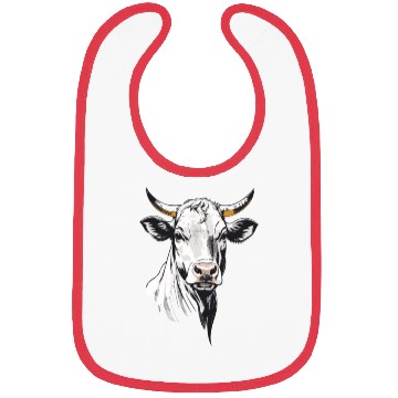 Discover Cow retro Bibs