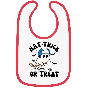 Discover Hat Trick or Treat, Hilarious Hockey Halloween Bibs