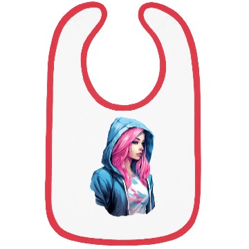 Discover The Hooded Girl Bibs