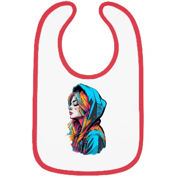Discover The Hooded Girl Bibs