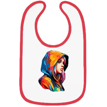Discover The Hooded Girl Bibs