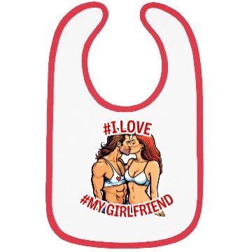 Discover #I love my Girlfriend Version 2 Bibs