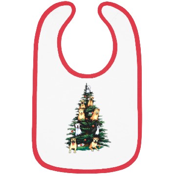 Discover Christmas Dog Tree Animals Lover Funny Xmas Bibs