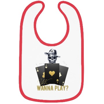 Discover Wanna play skull Bibs