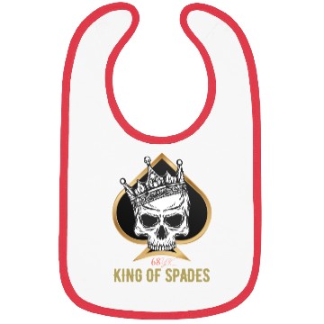 Discover King of spades skull Bibs