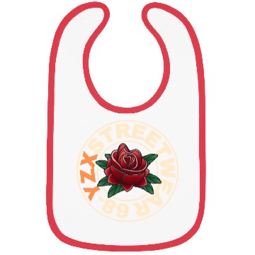 Discover Streetwear red rose Bibs