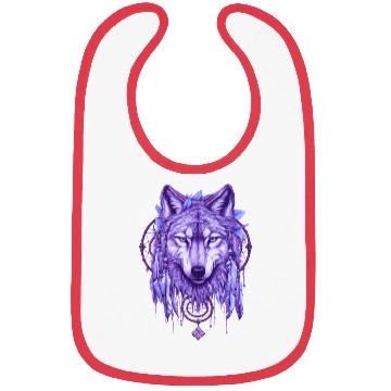 Discover Dreamcatcher Harmony Wolf Bibs