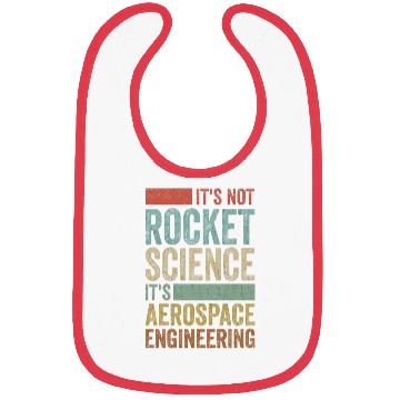 Discover Funny Retro 80´s Rocket Science Aerospace Engineer Bibs