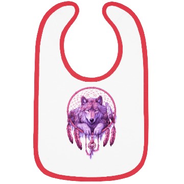 Discover Moonlit Serenade Wolf Bibs