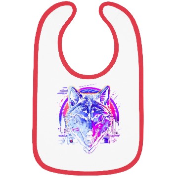 Discover Retro Rhythm Wolf Bibs